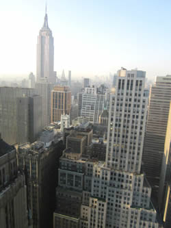 ニューヨーク市内の法律事務所から眺めた景色。