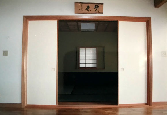 オレゴン州スティーブンソンにある禅寺内の茶室