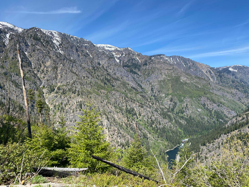 今日の写真は Rika さんにご提供いただいた、カスケード山脈の東側にあるドイツ村レブンワースのダウンタウンからすぐのところから登れる Icicle Ridge Trail