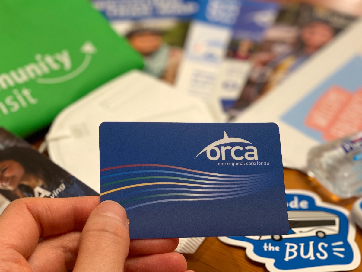 シアトル地域で公共交通機関の運賃の支払いに使う『ORCAカード